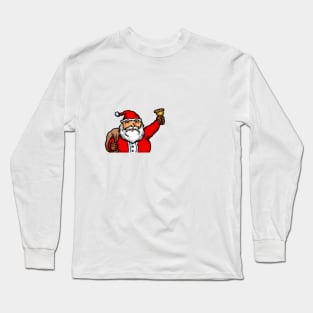 Santa Claus. Merry Chistmas holiday celebration. Long Sleeve T-Shirt